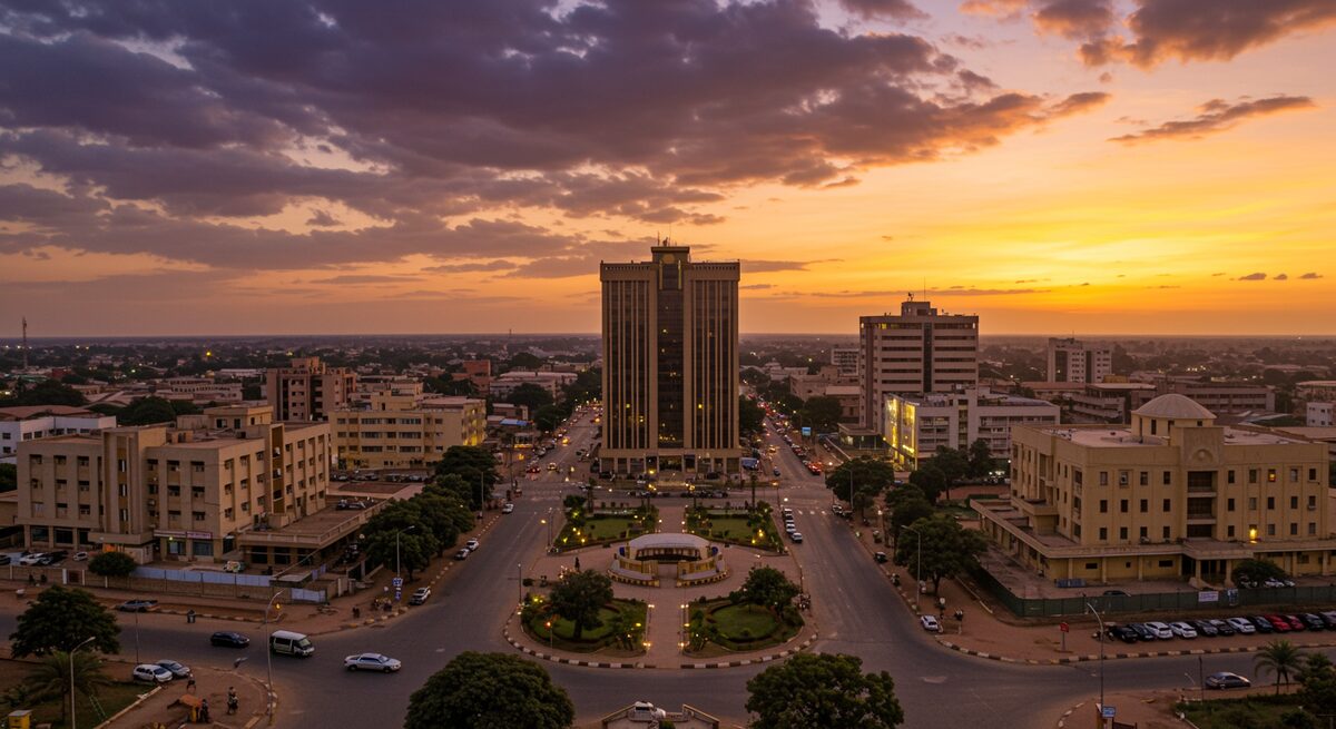 Ouagadougou au coucher du soleil